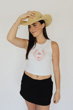 Load image into Gallery viewer, The Crop Tank - White/Red