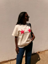 Load image into Gallery viewer, The Girlfriend Tee - Ecru/Red