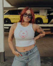 Load image into Gallery viewer, The Crop Tank - White/Red