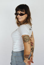 Load image into Gallery viewer, The Baby Tee - White/Black