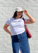 Load image into Gallery viewer, The Baby Tee - White/Black