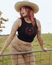 Load image into Gallery viewer, The Crop Tank - Black/Red