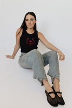 Load image into Gallery viewer, The Crop Tank - Black/Red