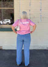 Load image into Gallery viewer, The Girlfriend Tee - Pink/White