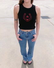 Load image into Gallery viewer, The Crop Tank - Black/Red