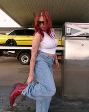 Load image into Gallery viewer, The Crop Tank - White/Red