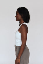 Load image into Gallery viewer, The Crop Tank - White/Red