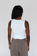 Load image into Gallery viewer, The Crop Tank - White/Red