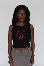 Load image into Gallery viewer, The Crop Tank - Black/Red