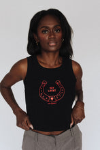 Load image into Gallery viewer, The Crop Tank - Black/Red