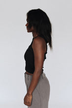 Load image into Gallery viewer, The Crop Tank - Black/Blue