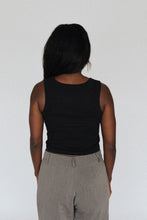 Load image into Gallery viewer, The Crop Tank - Black/Blue