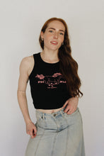 Load image into Gallery viewer, The Crop Tank - Black/Pink