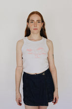 Load image into Gallery viewer, The Crop Tank - White/Pink