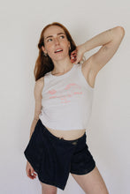 Load image into Gallery viewer, The Crop Tank - White/Pink