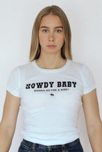 Load image into Gallery viewer, The Baby Tee - White/Black