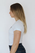 Load image into Gallery viewer, The Baby Tee - White/Black