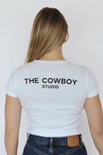 Load image into Gallery viewer, The Baby Tee - White/Black