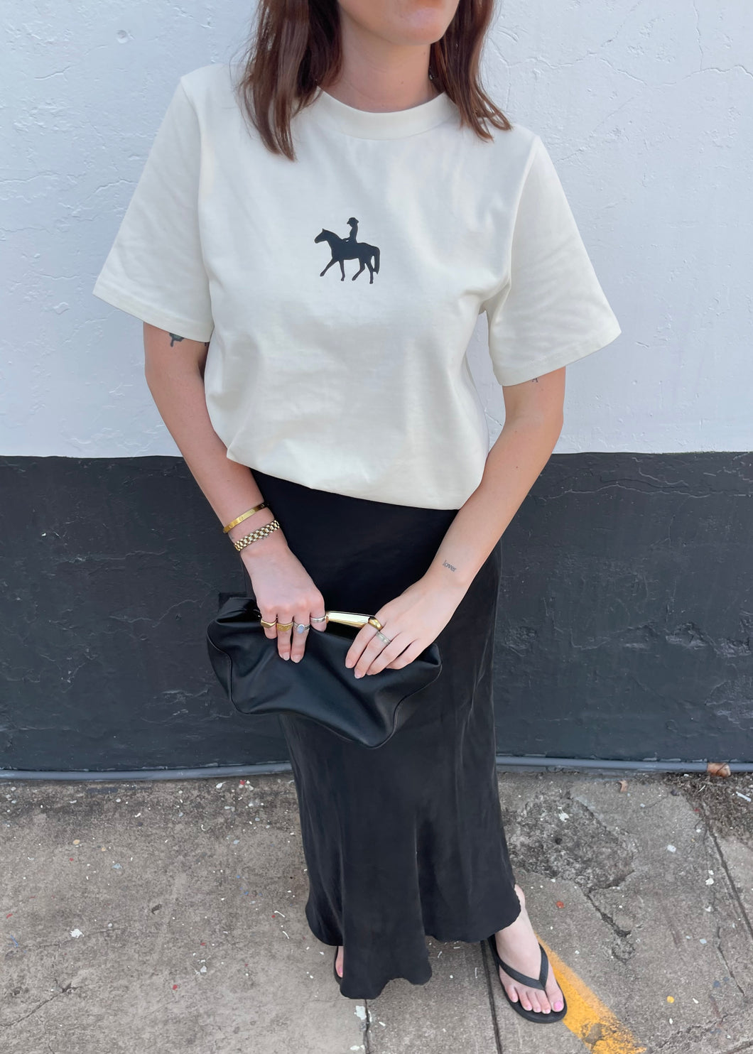 The Girlfriend Tee - Ecru