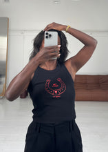 Load image into Gallery viewer, The Crop Tank - Black/Red

