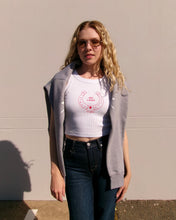 Load image into Gallery viewer, The Crop Tank - White/Red
