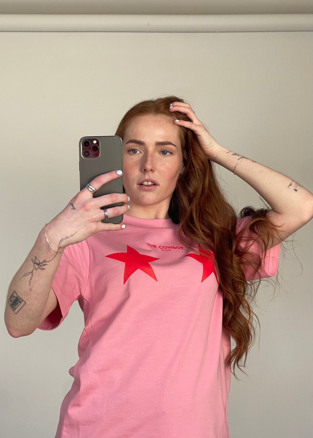 The Girlfriend Tee - Pink/Red