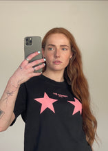 Load image into Gallery viewer, The Girlfriend Tee - Coal/Pink
